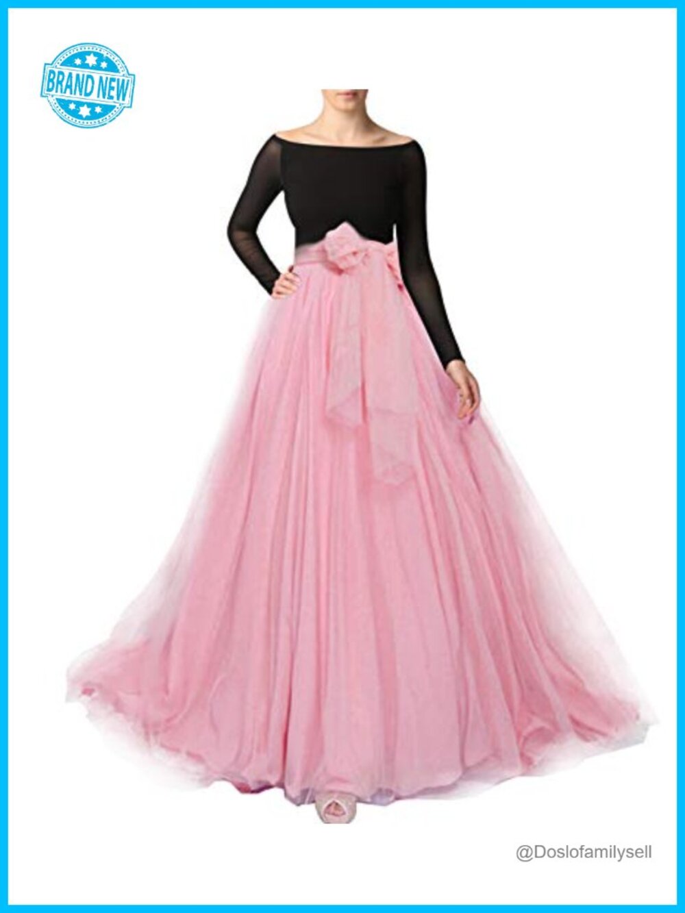 Women Maxi Tulle Skirt High Waisted A-Line Floor Length Long Tutu